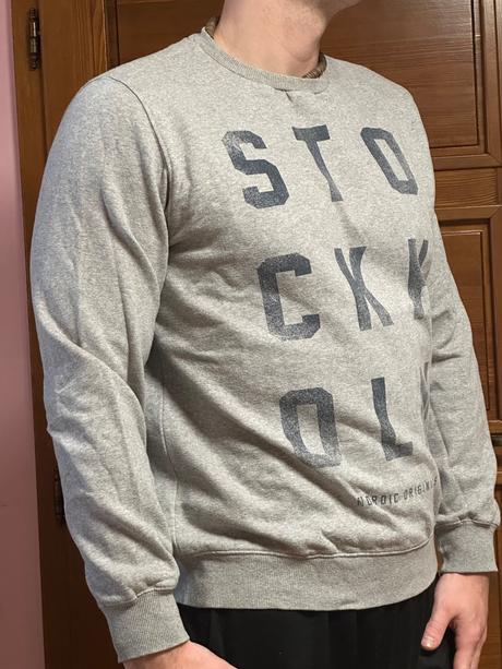 F&f mikina sivá s potlačou, f&f,m