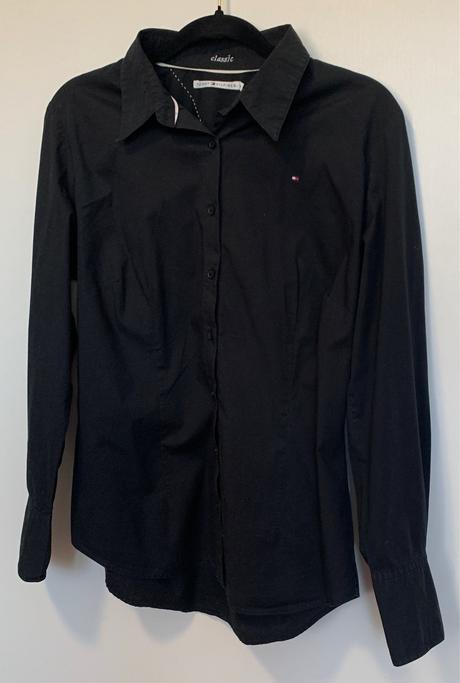 Tommy hilfiger čierna dámska košeľa, tommy hilfiger,l