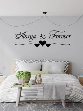 Nálepka na stenu vždy a navždy,