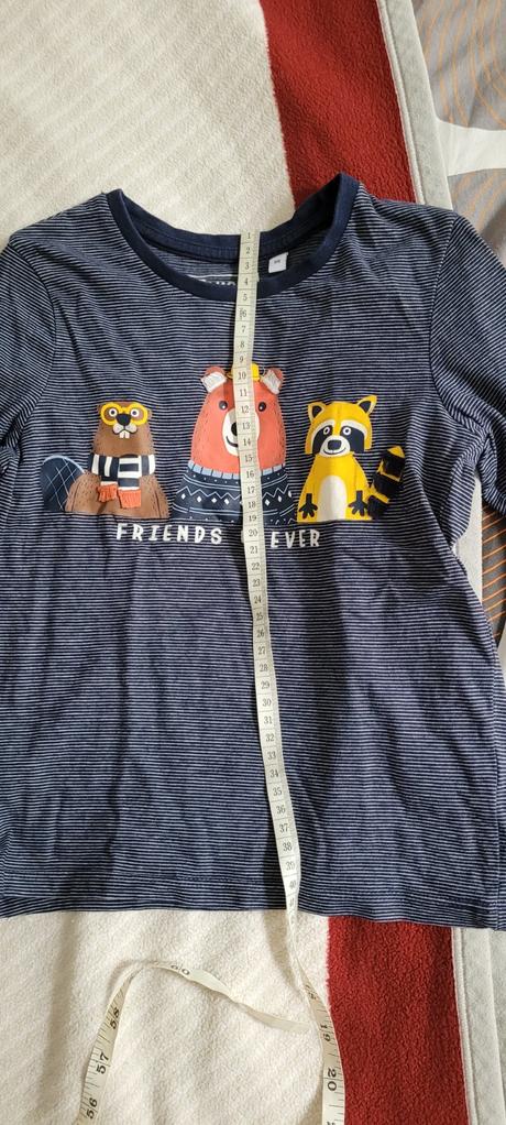 Tricka s dlhým rukávom dvojicky, c&a,116