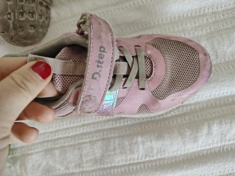 Ružové tenisky/ bledoruzové tenisky suchý zips, d.d.step,29