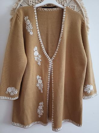 Krásny béžový kardigán, xl