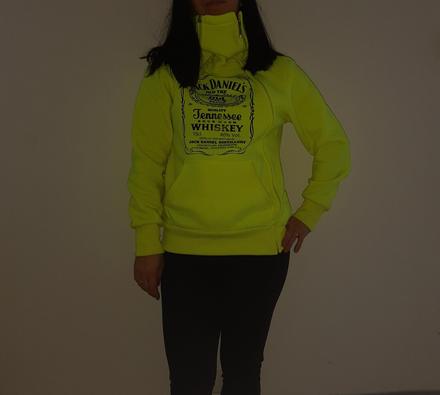 Dámska neónová mikina jack daniel's, s