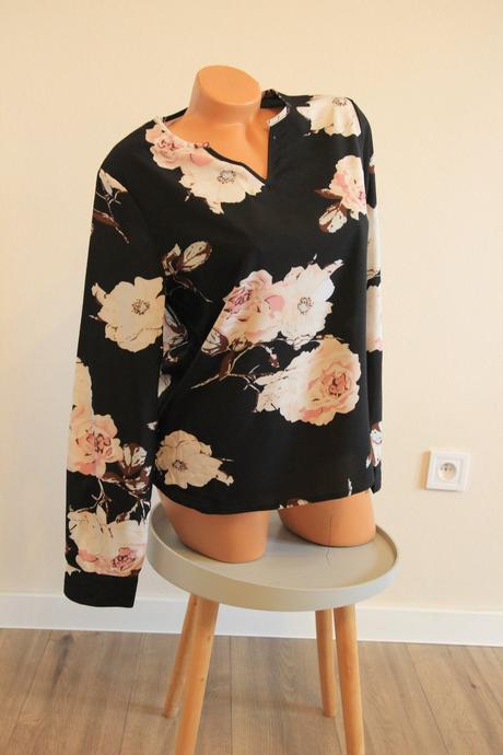 Červený kvetinový top, m, m