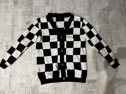 Dievčenský károvaný sveter, bonprix,164
