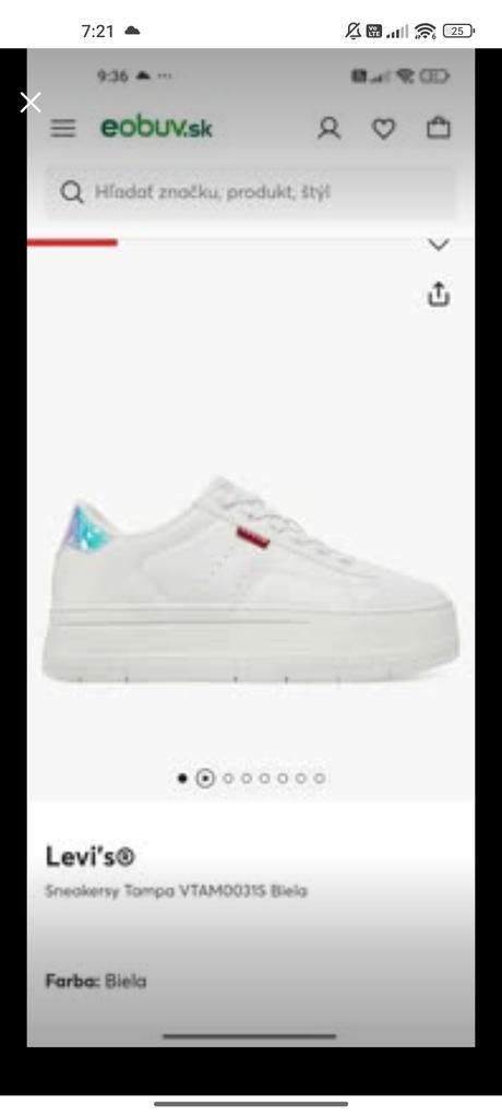 Tenisky levis č.37, levis,37