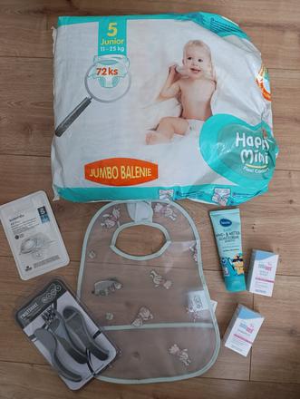 Balík pre bábätko plienky a doplnky, 7 kg - 18 kg