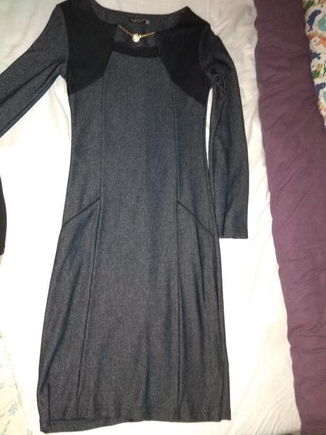 Šaty riflovy vzhľad s poštovným, s