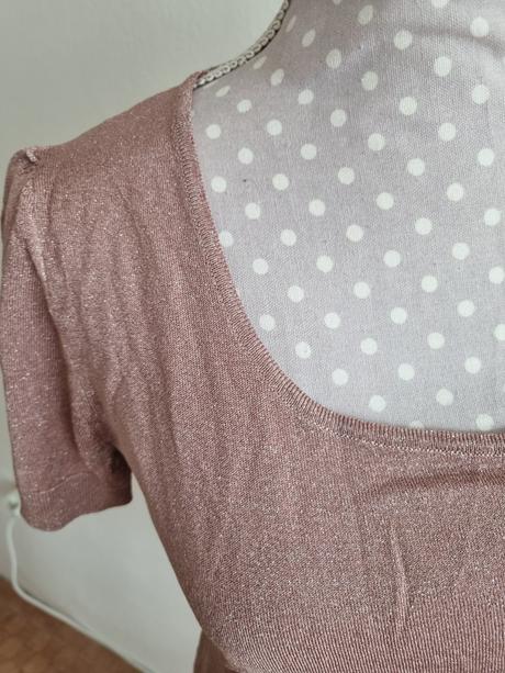 Fialkový pleteninkový top s vláknom burberry m, burberry,m