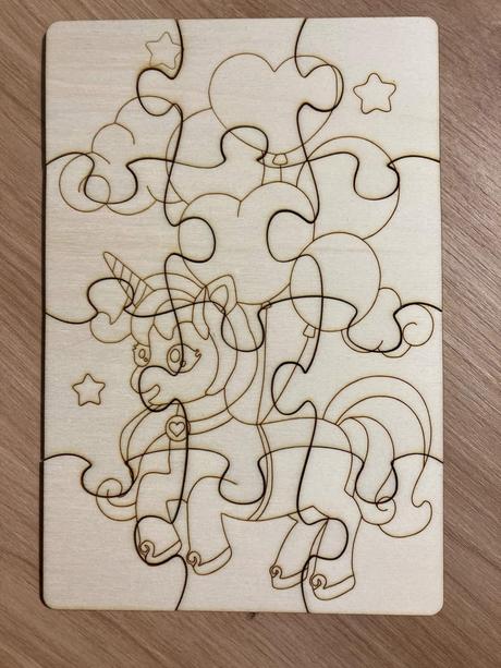 Drevené detské puzzle, 