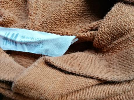 Hnedá mikina, h&m,98