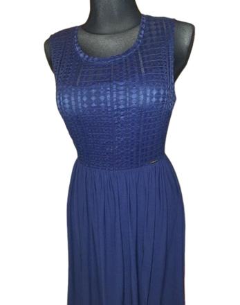 Tmavomodré elastické šaty guess veľ. 38, guess,38