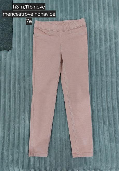 Mencestrove nohavice, h&m,116