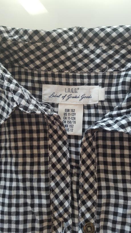 Pepitkové šaty, h&m,152