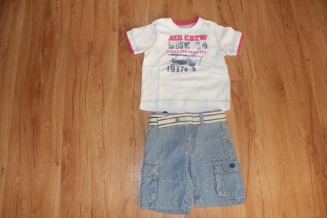 Nohavice + tricko, mothercare,92