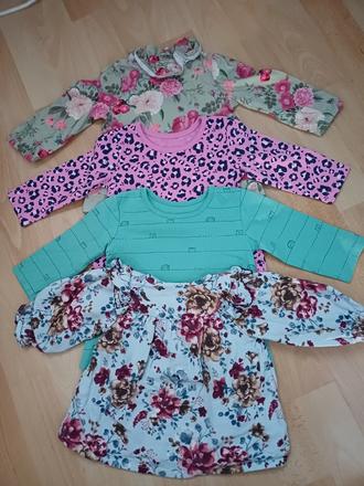 4x krasna tunika/tričko v.68, tu,68