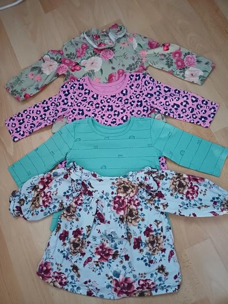 4x krasna tunika/tričko v.68, tu,68