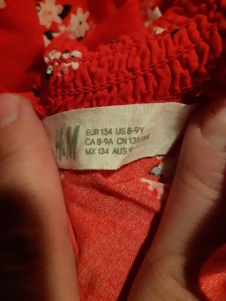 Dievčenské tričko/blúzka č. 134, h&m,134