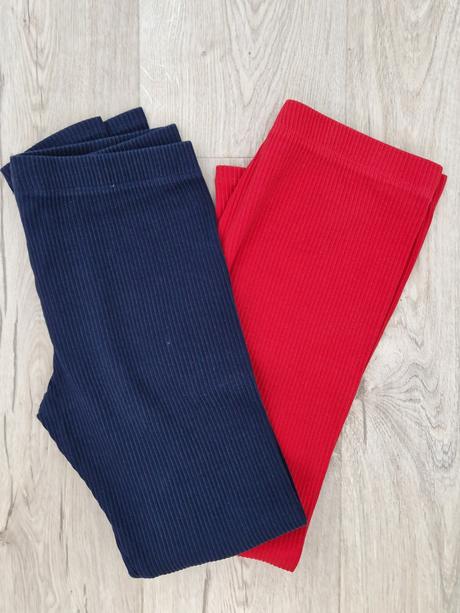 Legíny bavlnené vrúbkované next tmavo modré, next,152