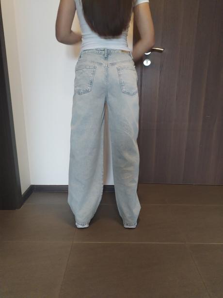 Štýlové baggy džínsy so širokým strihom, c&a,158