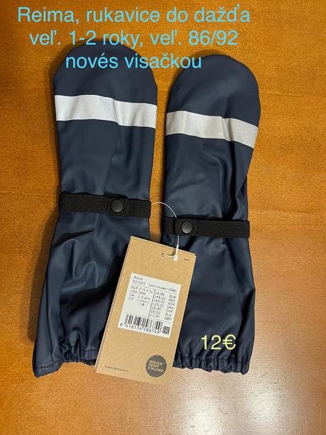 Rukavice reima do dažďa veľ. 86/92, reima,86