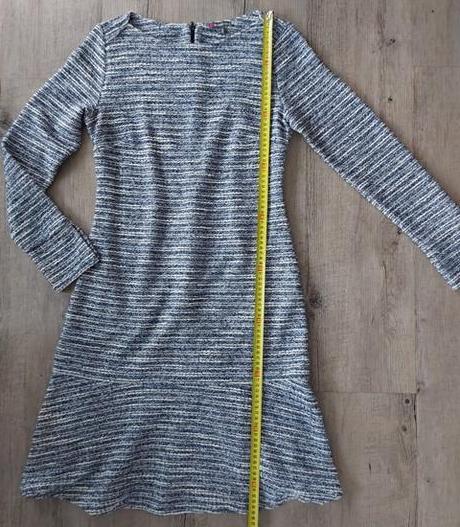 Modré melírované šaty, street one,38