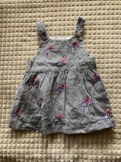 Pásikavé dúhové šaty, f&f,74