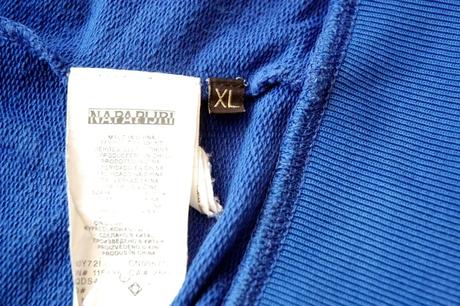 Pánska modrá mikina s kapucňou, napapijri,xl