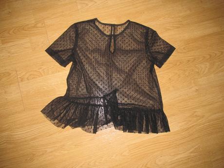 Transparentné tričko/ blúzka v. s/m, s