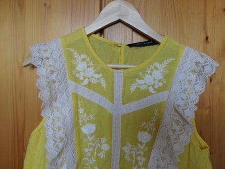 Zara nadherny vysivany damsky topik m/l, zara,l