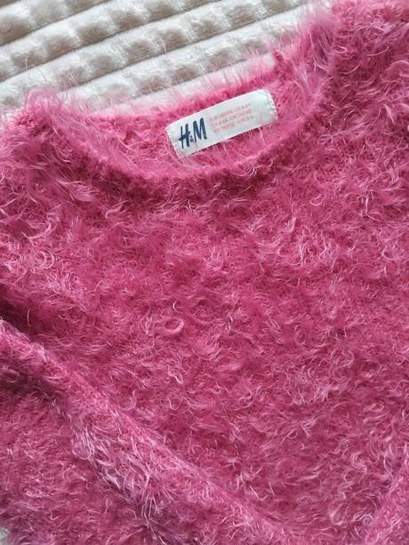 Chlpaty pulovrik, h&m,116