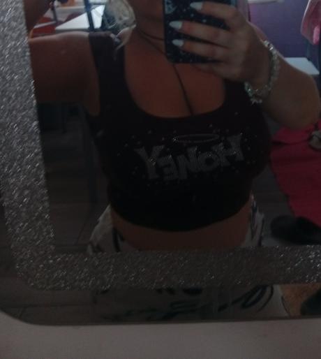 Shein hnedy top, l