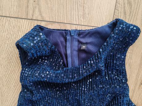 Krásne flitrované spoločenské šaty_raz vzaté, 38