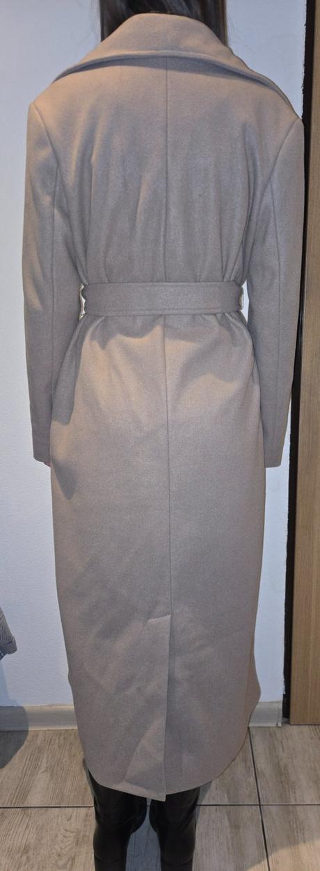 Dlhý kabát s vlnou veľ.36, c&a,36