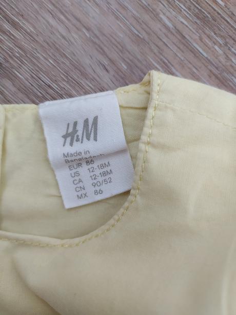 Žlté šatočky 86, h&m,86