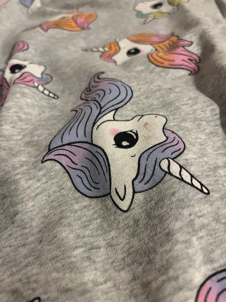 Mikina unicorn, h&m,134