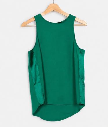 Zelena letna bluzka, stradivarius,s