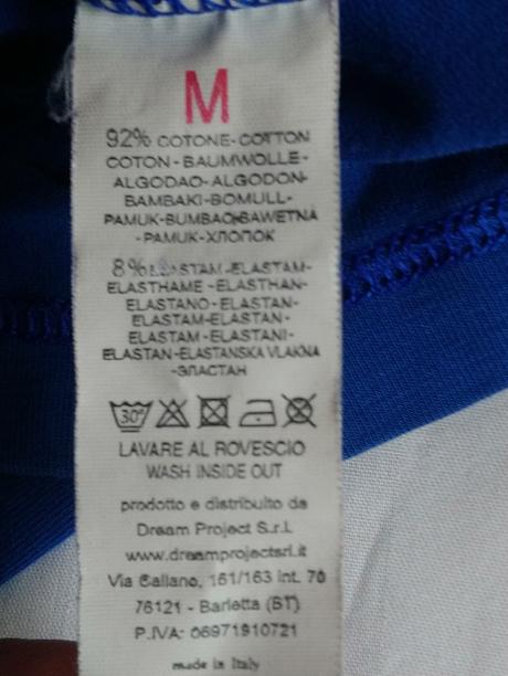 Pánske elastické modré tričko carlsberg, italy, s