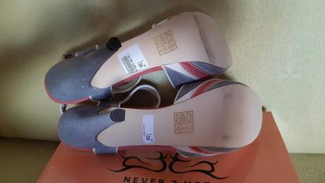 Predám dámske sandále na vysokom ooätku never 2 ho, 38