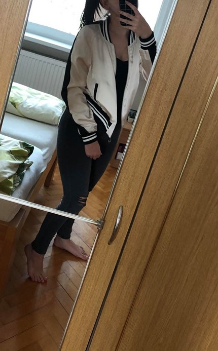 Štýlová bombera, fishbone,s