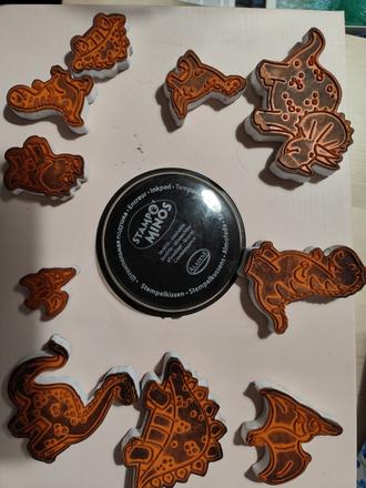 Detské razítka - dinosaury,