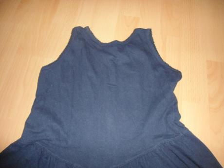 Tmavomodry bavlneny overal, 128