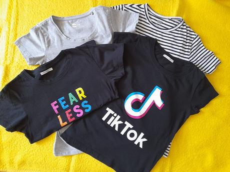 4 bavlnené tričká /cena spolu, f&f,158