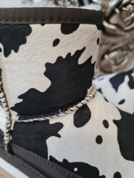 Kožené cizmy s pravou ovcou kozusinou, 36 / 37