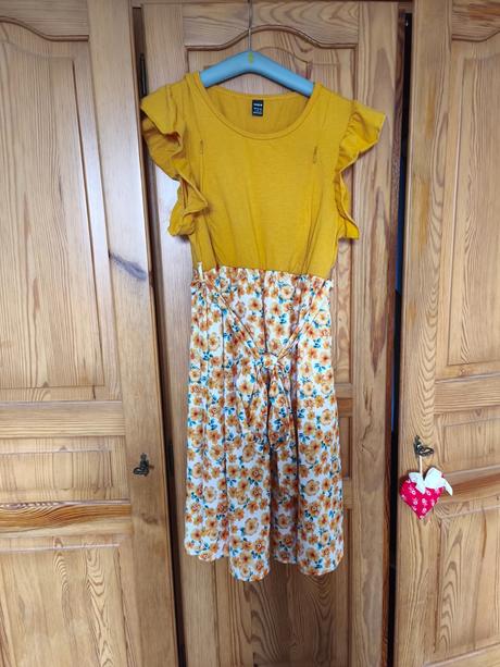 Žlté šaty na dojčenie, veľ. l(40), 40