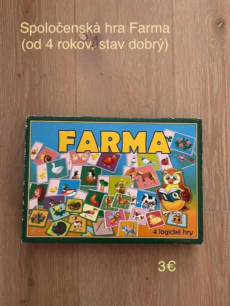 Spoločenská hra pre deti farma, 