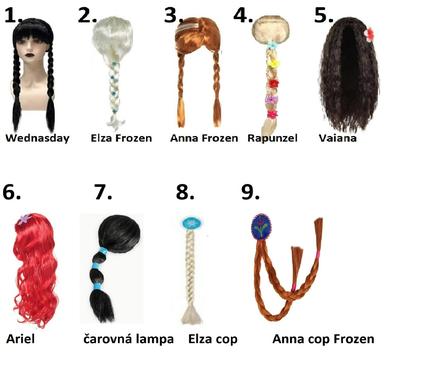 Parochňa vlasy príčesok pre deti aj dospele,
