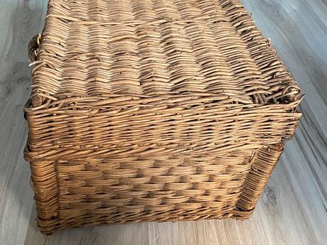 Krásny starý retro úložný zberateľský kôš kufor, 