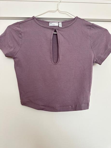 Fialový crop - top, s