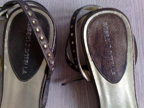 Talianské znackové kožené sandálky roberto botella, 38